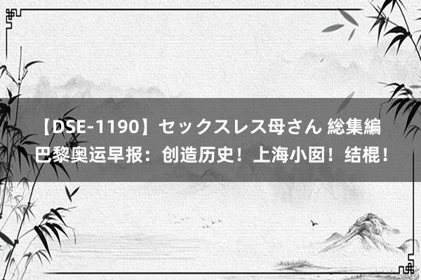 【DSE-1190】セックスレス母さん 総集編 巴黎奥运早报：创造历史！上海小囡！结棍！