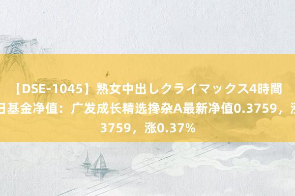 【DSE-1045】熟女中出しクライマックス4時間 4 8月7日基金净值：广发成长精选搀杂A最新净值0.3759，涨0.37%